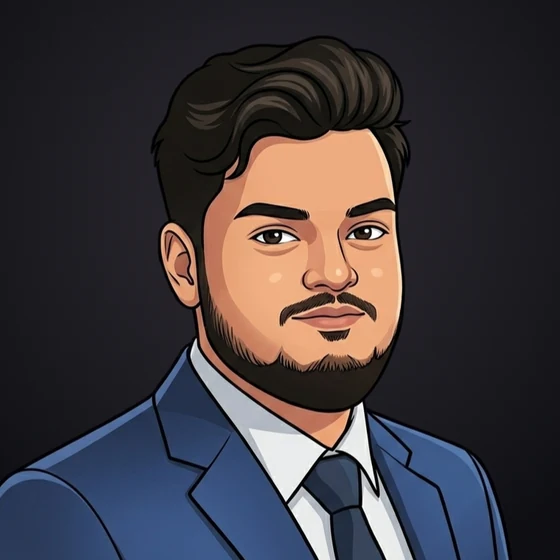 Illustrated portrait of Shadman Syed, Founder of SwiTech Solution